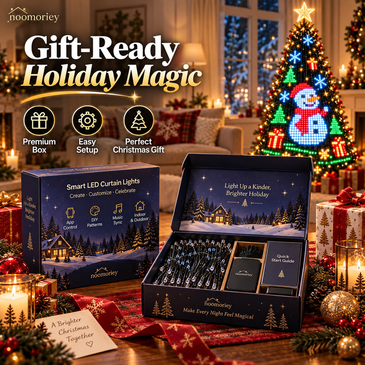🎅Christmas Early Bird Offer 🎄✨ Smart App-Controlled Christmas Tree Lights