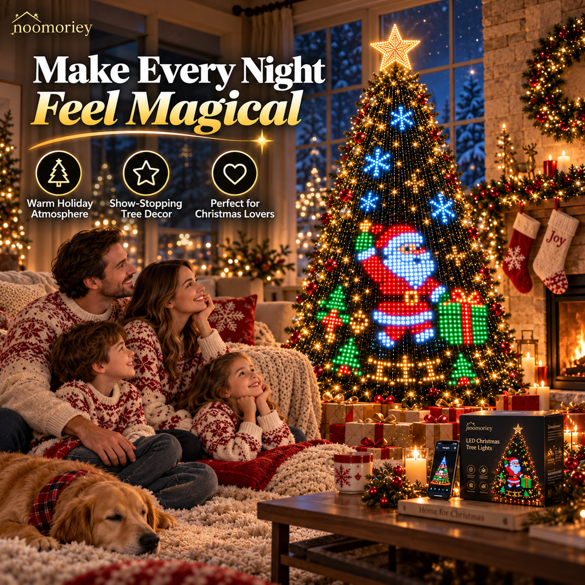 🎅Christmas Early Bird Offer 🎄✨ Smart App-Controlled Christmas Tree Lights