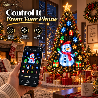 🎅Christmas Early Bird Offer 🎄✨ Smart App-Controlled Christmas Tree Lights