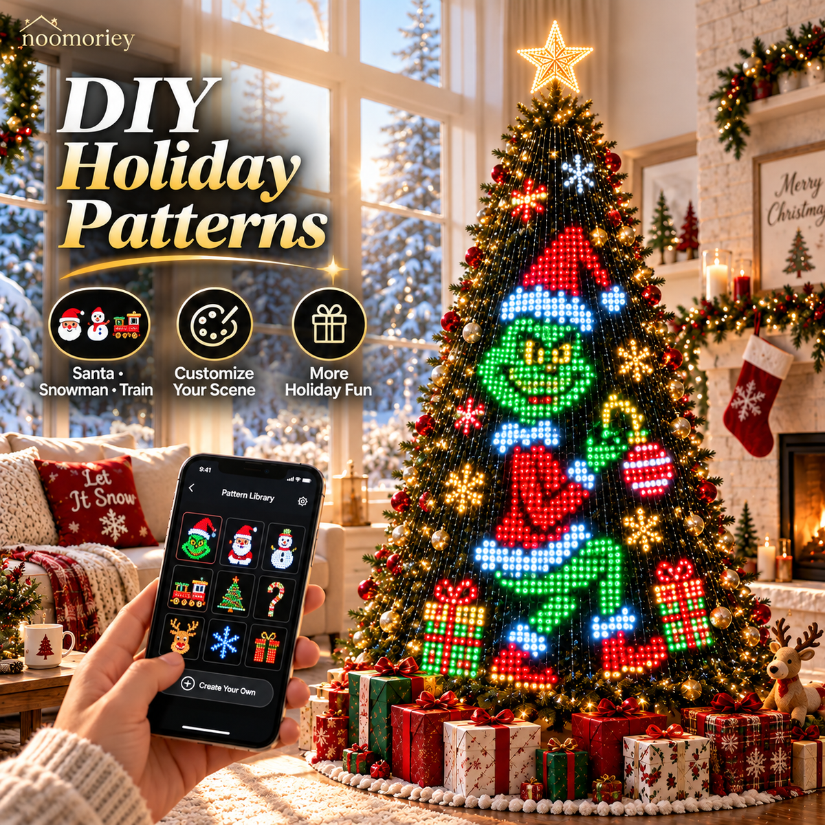 🎅Christmas Early Bird Offer 🎄✨ Smart App-Controlled Christmas Tree Lights