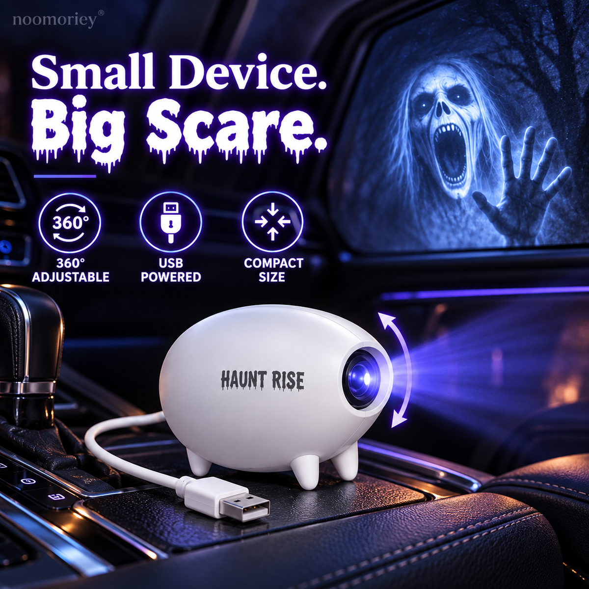 🎃🎃 Halloween Window Projector 👻 16 Spooky Films USB Powered Holiday Decor