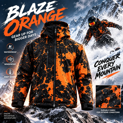 ❄️ Snow-Reactive Color-Changing Ski Jacket 🏂 Warm, Bold & Winter-Ready