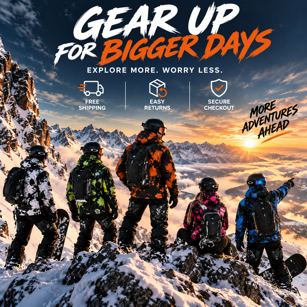 ❄️ Snow-Reactive Color-Changing Ski Jacket 🏂 Warm, Bold & Winter-Ready