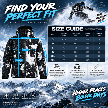 ❄️ Snow-Reactive Color-Changing Ski Jacket 🏂 Warm, Bold & Winter-Ready