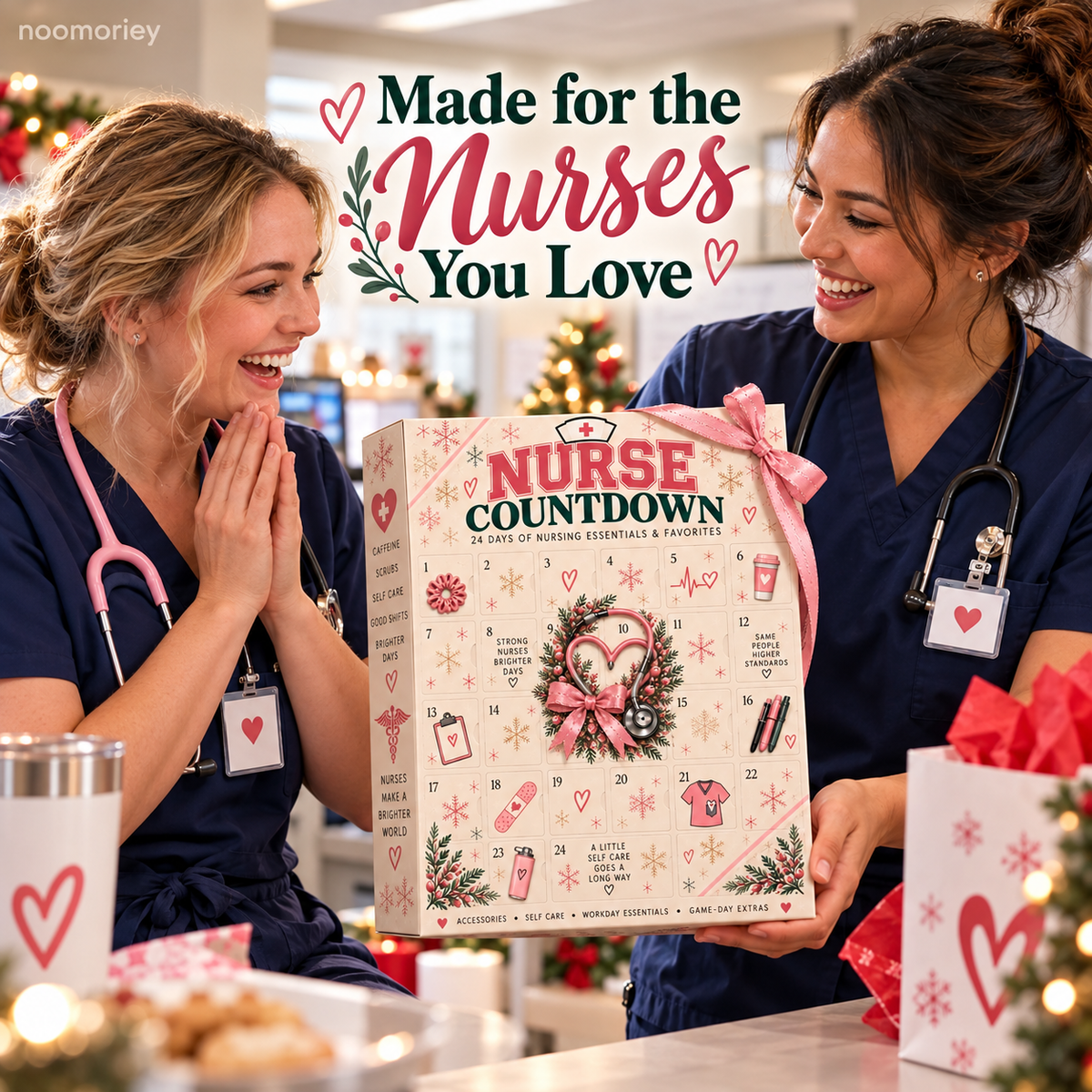 🎁 Nurse Advent - 24 Days of Surprises! One Door A Day, Different Design for Every Day