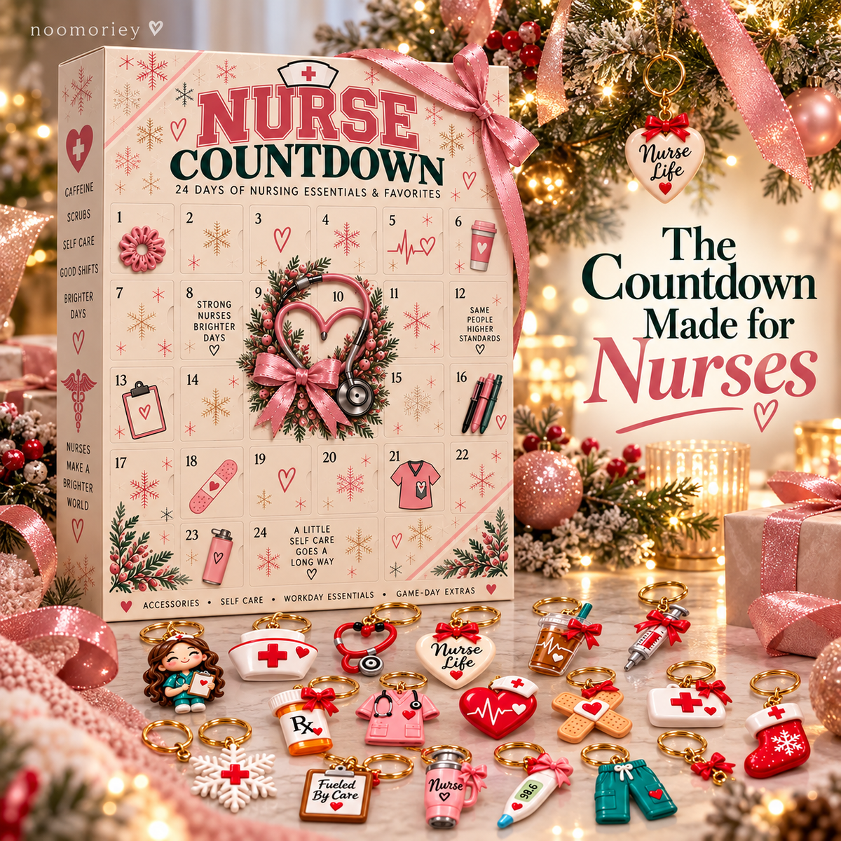 🎁 Nurse Advent - 24 Days of Surprises! One Door A Day, Different Design for Every Day