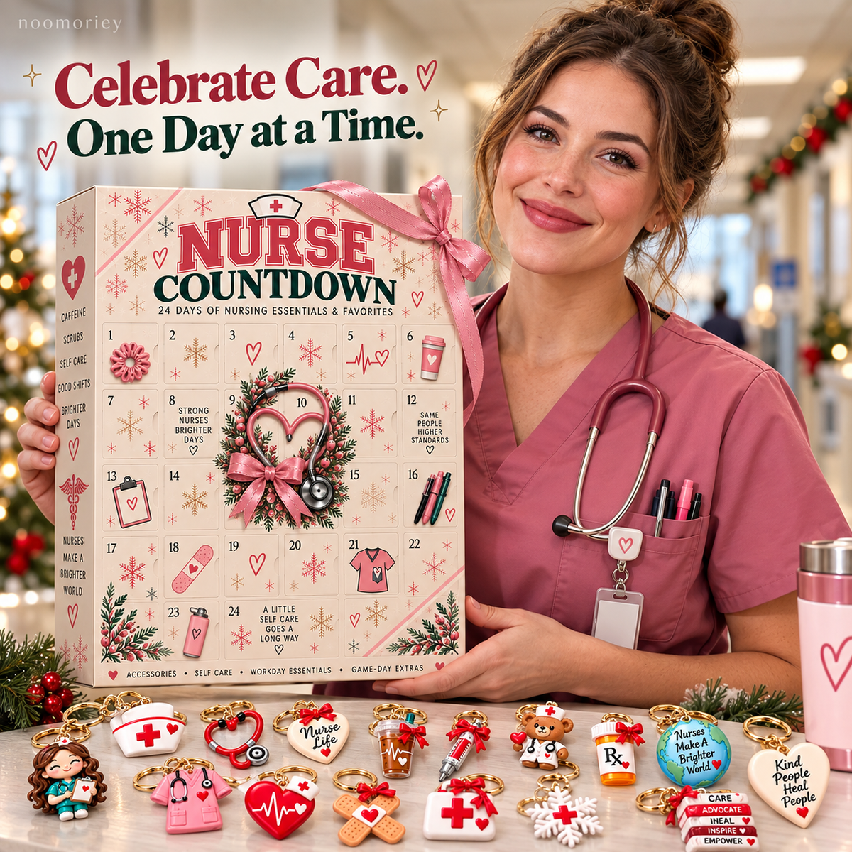 🎁 Nurse Advent - 24 Days of Surprises! One Door A Day, Different Design for Every Day