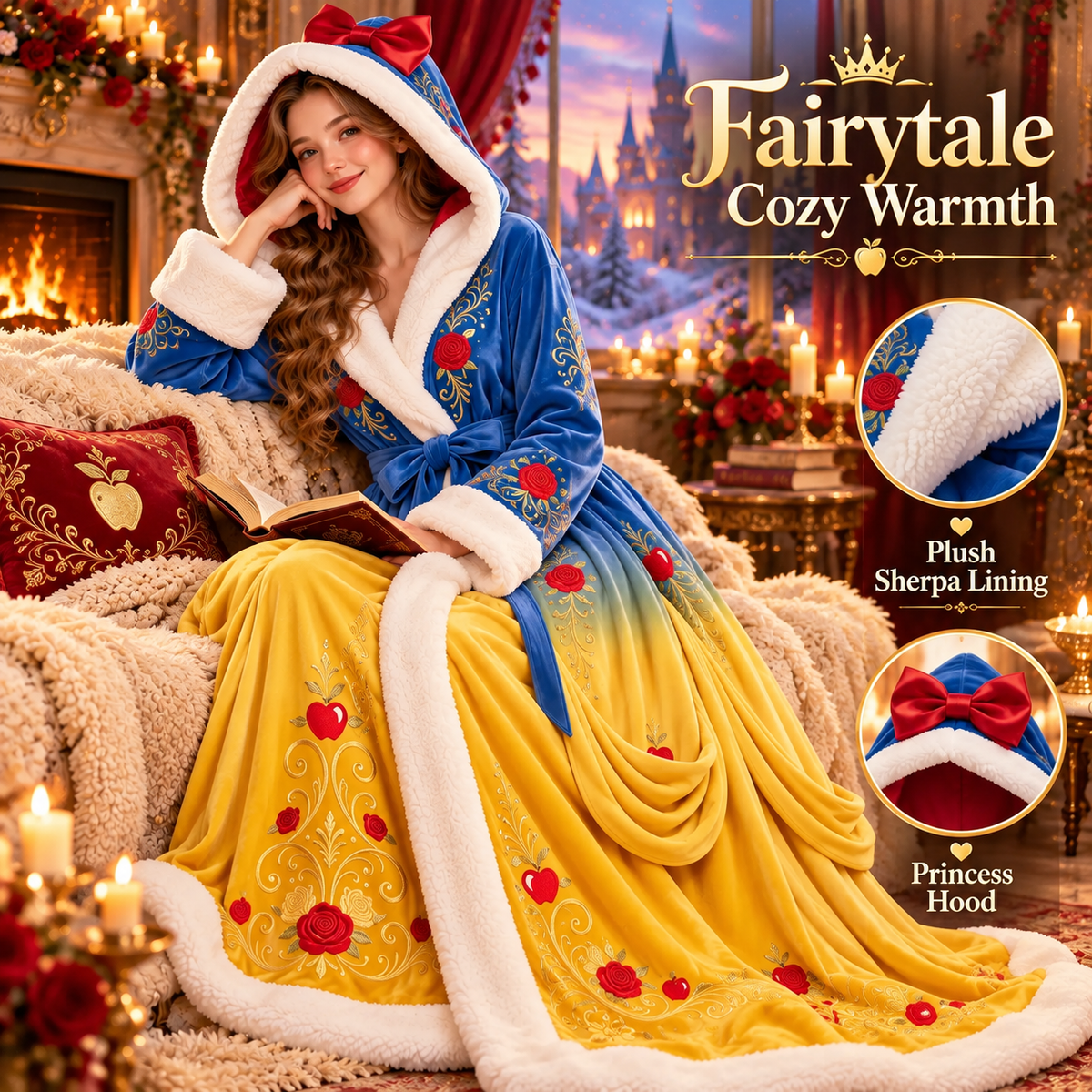 👑 Princess Heated Robe ✨ Wrap Yourself in Royal Warmth