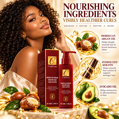 ❤️Argan & Avocado Curl Defining Leave-In Cream