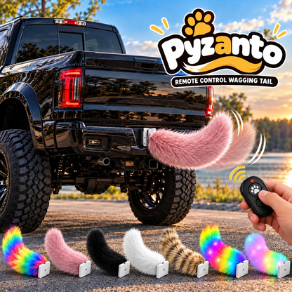 😂 Remote Control Wagging Car Tail ✨ Your Car Can Wag Its Tail Too!