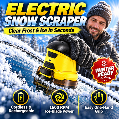 ❄️ Electric Ice Scraper – 1600 RPM Cordless Windshield De-Icer 🚗