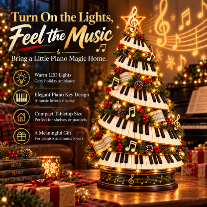 🎹✨ Piano Christmas Tree Light – Lighted Musical Holiday Tree for Piano Lovers