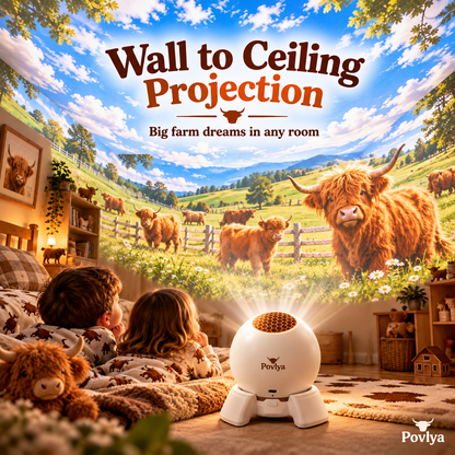🐮 Highland Cow Farm Projector ✨ Bring Country Charm Into Your Home