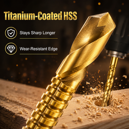 💪6-Piece 3–8mm Titanium Drill Bits⚡ Built for Metal, Wood & Plastic