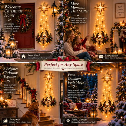 🔥Buy 2 Get 20% OFF🔥✝️ Bethlehem Star of Faith™ – Lighted Nativity Wall Decor✝️✝️