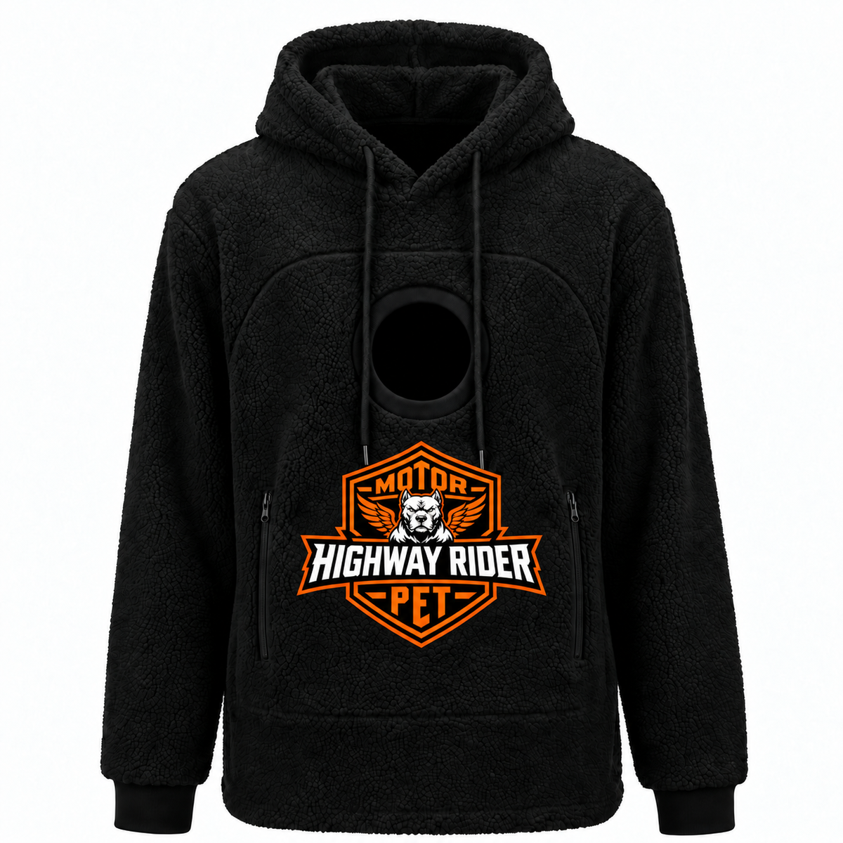 🐾 Rider Pet Carrier Sherpa Hoodie – Cozy Hands-Free Dog Carrying Hoodie