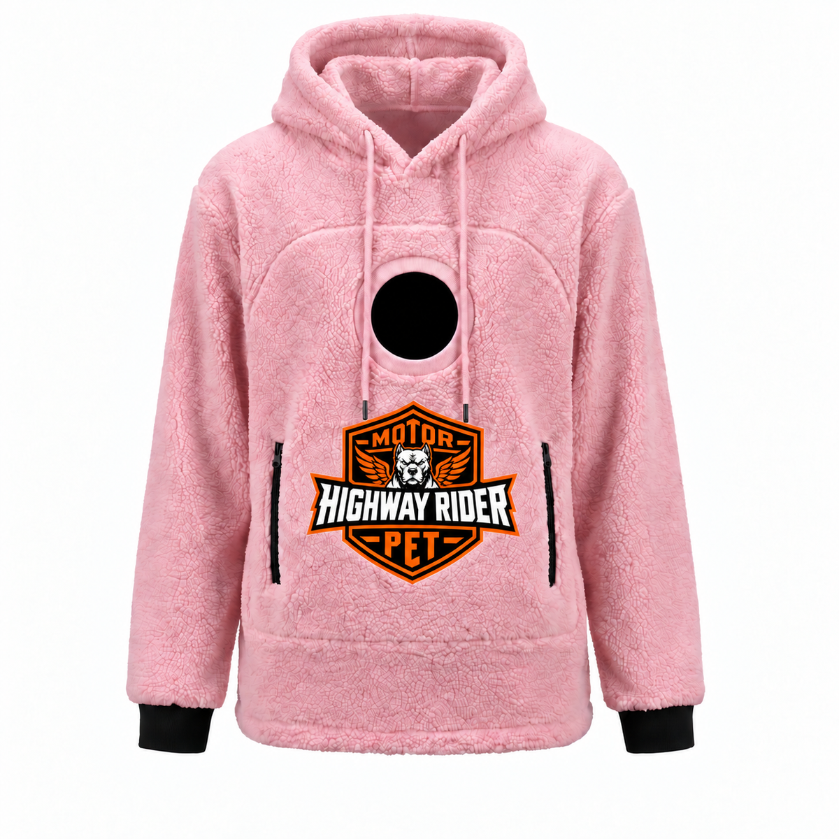 🐾 Rider Pet Carrier Sherpa Hoodie – Cozy Hands-Free Dog Carrying Hoodie