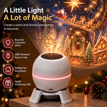 🎄 50% OFF Christmas Projection Night Light ✨ Create A Magical Holiday Wonderland At Home