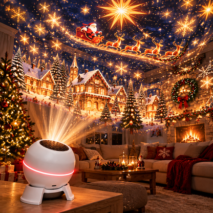 🎄 50% OFF Christmas Projection Night Light ✨ Create A Magical Holiday Wonderland At Home