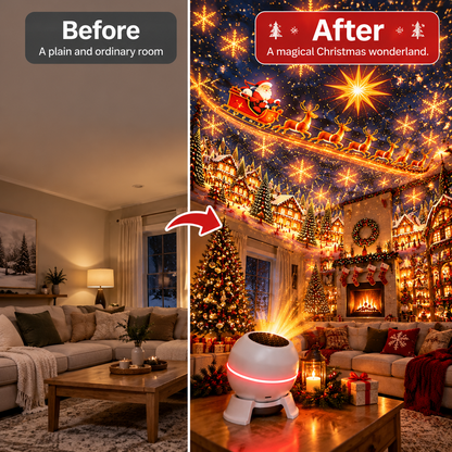 💡 Turn Any Room Into a Christmas Wonderland – Holiday Projection Night Light