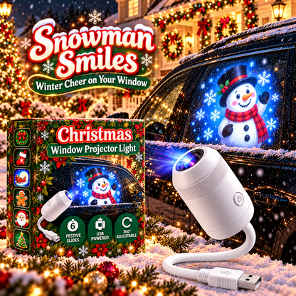🎅 Christmas Car Projector Light ✨ Bring Holiday Magic on the Road
