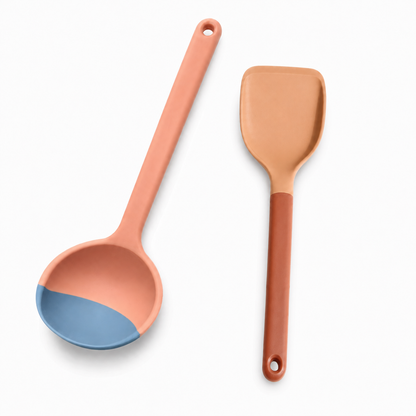 🥄 Flexible Silicone Spatula Ladle – Scoop, Stir & Scrape with Ease