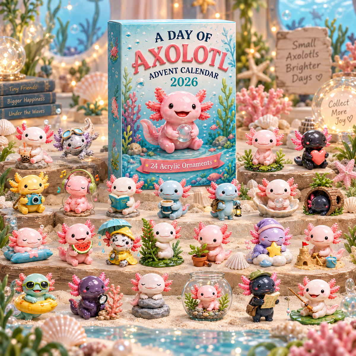 CHRISTMAS KICKOFF 50% OFF - A Day Of Axolotl Advent Calendar 2026
