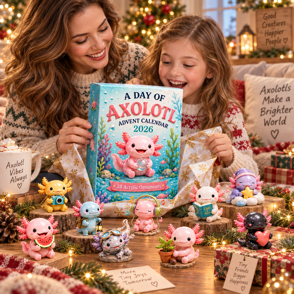 CHRISTMAS KICKOFF 50% OFF - A Day Of Axolotl Advent Calendar 2026