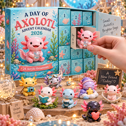 CHRISTMAS KICKOFF 50% OFF - A Day Of Axolotl Advent Calendar 2026