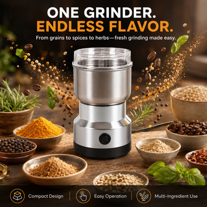 ⚡ High-Speed Electric Grain Grinder ✨ Grind Fresh, Fast & Easy!