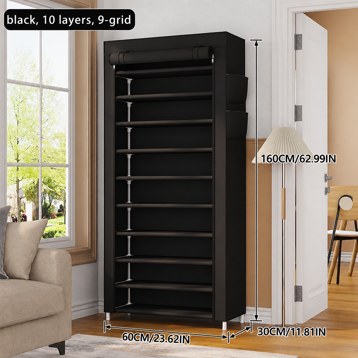 👟 Home Organization Sale 50% OFF — Large Capacity Shoe Storage Cabinet | Multi-Level Entryway Shoe Organizer With Dust Cover