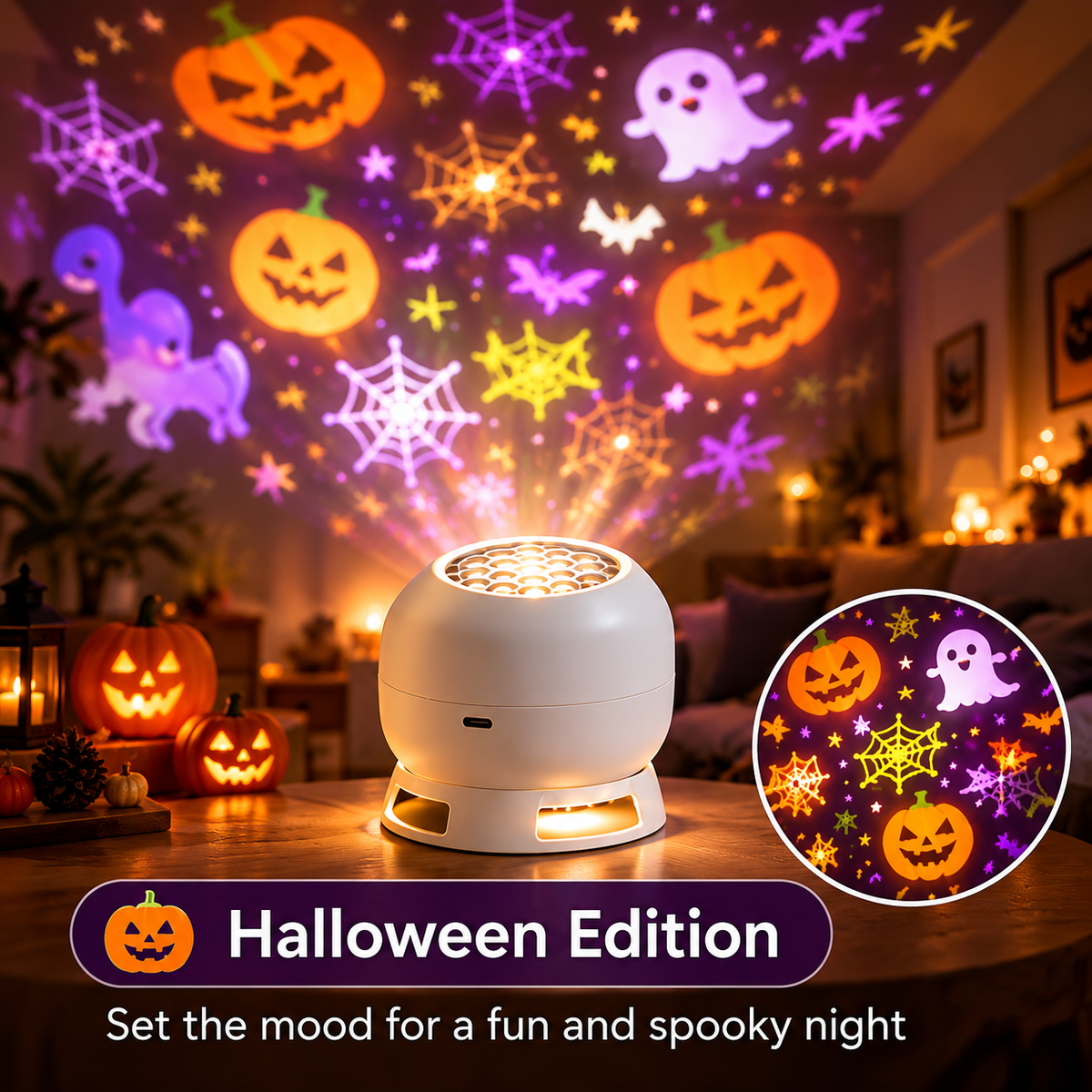 🎄 50% OFF Christmas Projection Night Light ✨ Create A Magical Holiday Wonderland At Home