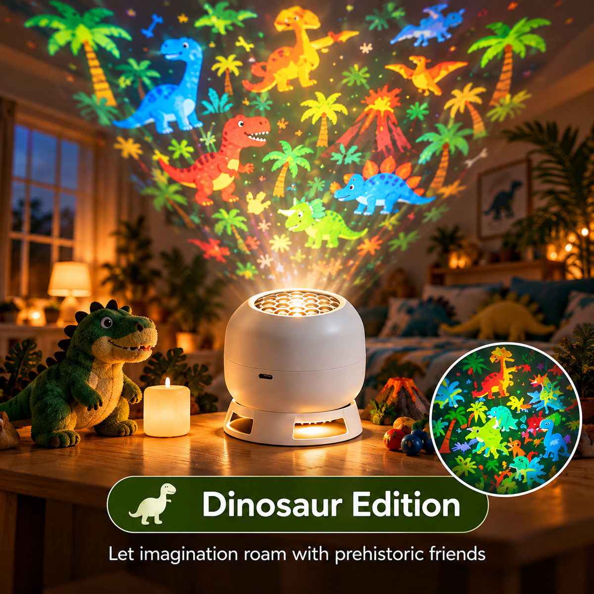 🎄 50% OFF Christmas Projection Night Light ✨ Create A Magical Holiday Wonderland At Home