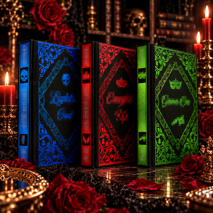 🖤 Gothic Collector Hardcover Trio – Blue, Crimson & Emerald Editions