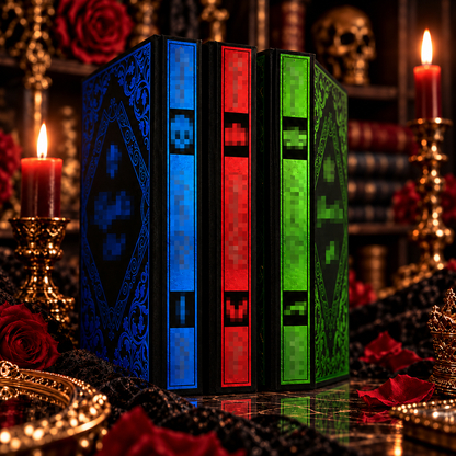 🖤 Gothic Collector Hardcover Trio – Blue, Crimson & Emerald Editions
