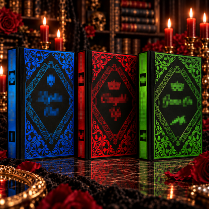 🖤 Gothic Collector Hardcover Trio – Blue, Crimson & Emerald Editions