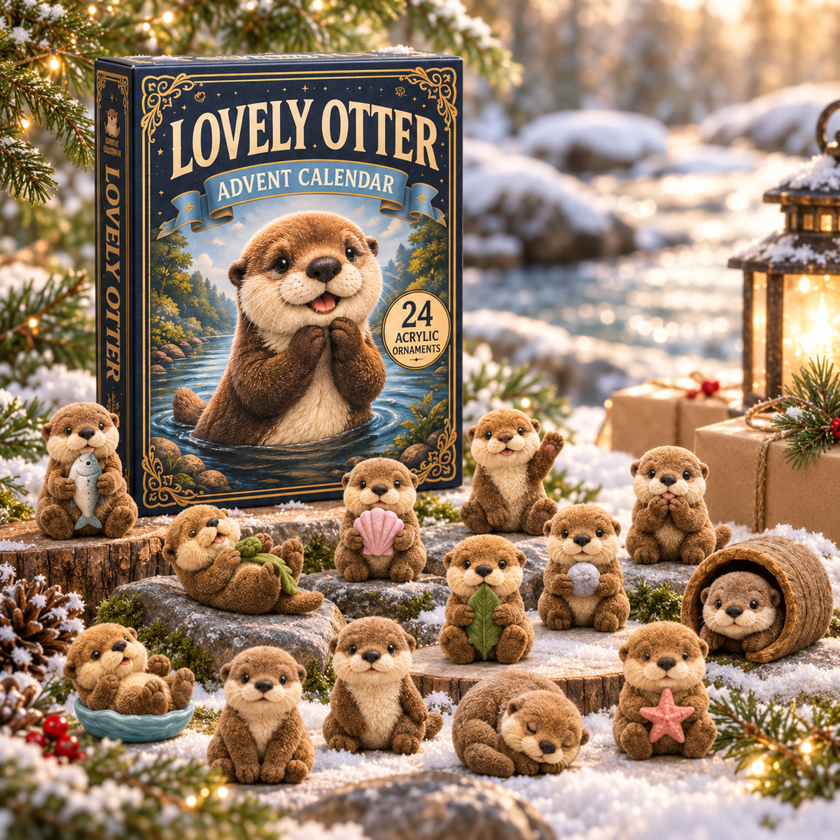 CHRISTMAS 50% OFF - 🦦Lovely Otter Advent Calendar 2026 - 24-Day Festive Countdown