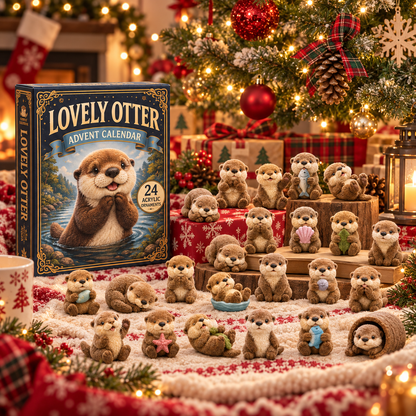 CHRISTMAS 50% OFF - 🦦Lovely Otter Advent Calendar 2026 - 24-Day Festive Countdown