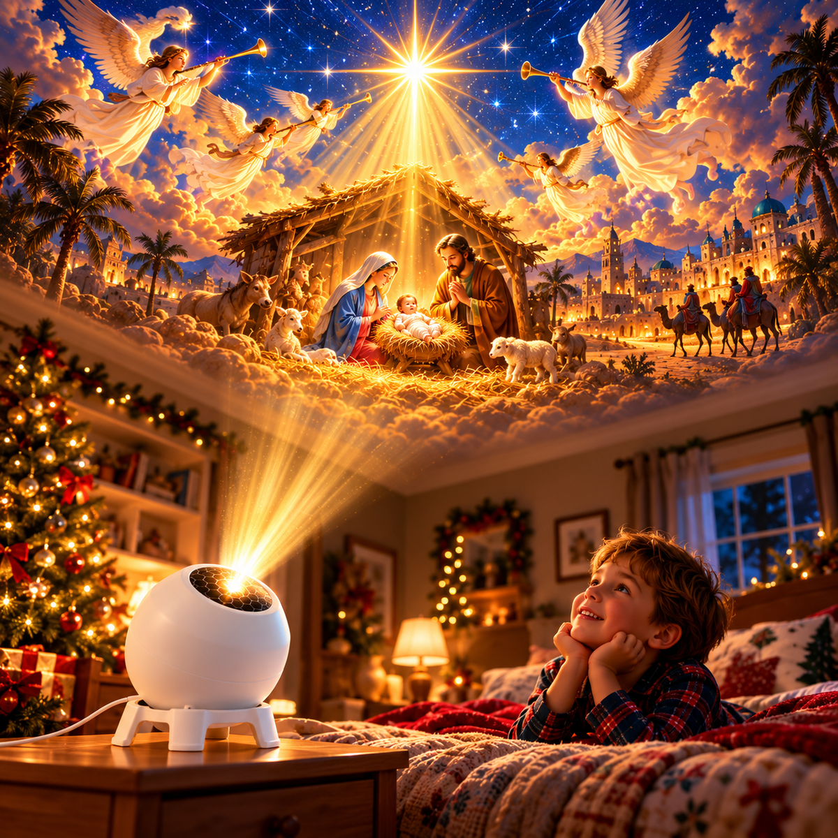 🎄 Star of Bethlehem™ Christmas Nativity Projector – Bring the Holy Night to Life ✨