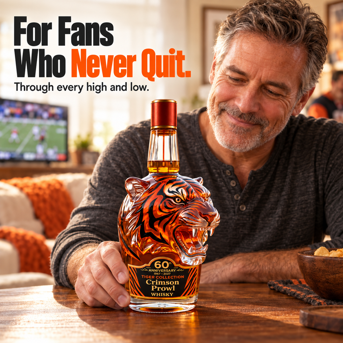 🐅 Bring the Roar Home 🔥 Orange & Black Collector’s Bottle