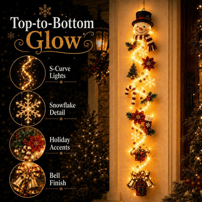 ⏳55% OFF TODAY🎅MerryCascade™ Glowing Christmas Door Hanger