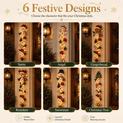 ⏳55% OFF TODAY🎅MerryCascade™ Glowing Christmas Door Hanger