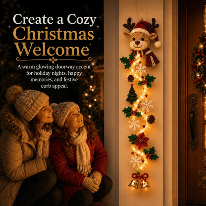 ⏳55% OFF TODAY🎅MerryCascade™ Glowing Christmas Door Hanger