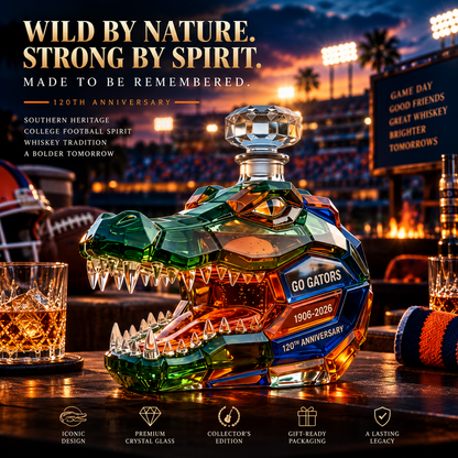 🐊 120th Anniversary Gator Spirit Whiskey Decanter – Collector’s Edition