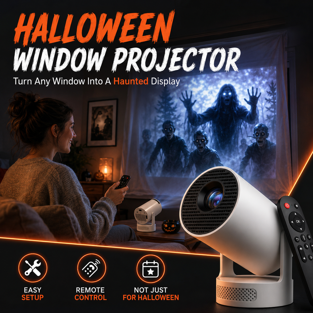 🎃Halloween window projector