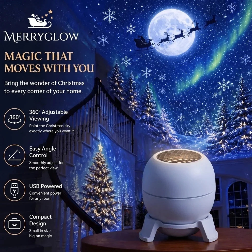 🎄✨ Christmas Sky Projector – Turn Your Room into a Magical Winter Wonderland