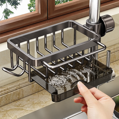 🫧Detachable Stainless Steel Sink Caddy for Kitchen & Bathroom