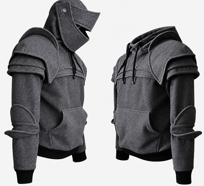 ⚔️ Become the Knight™ – Armor-Inspired Hoodie for Everyday Style