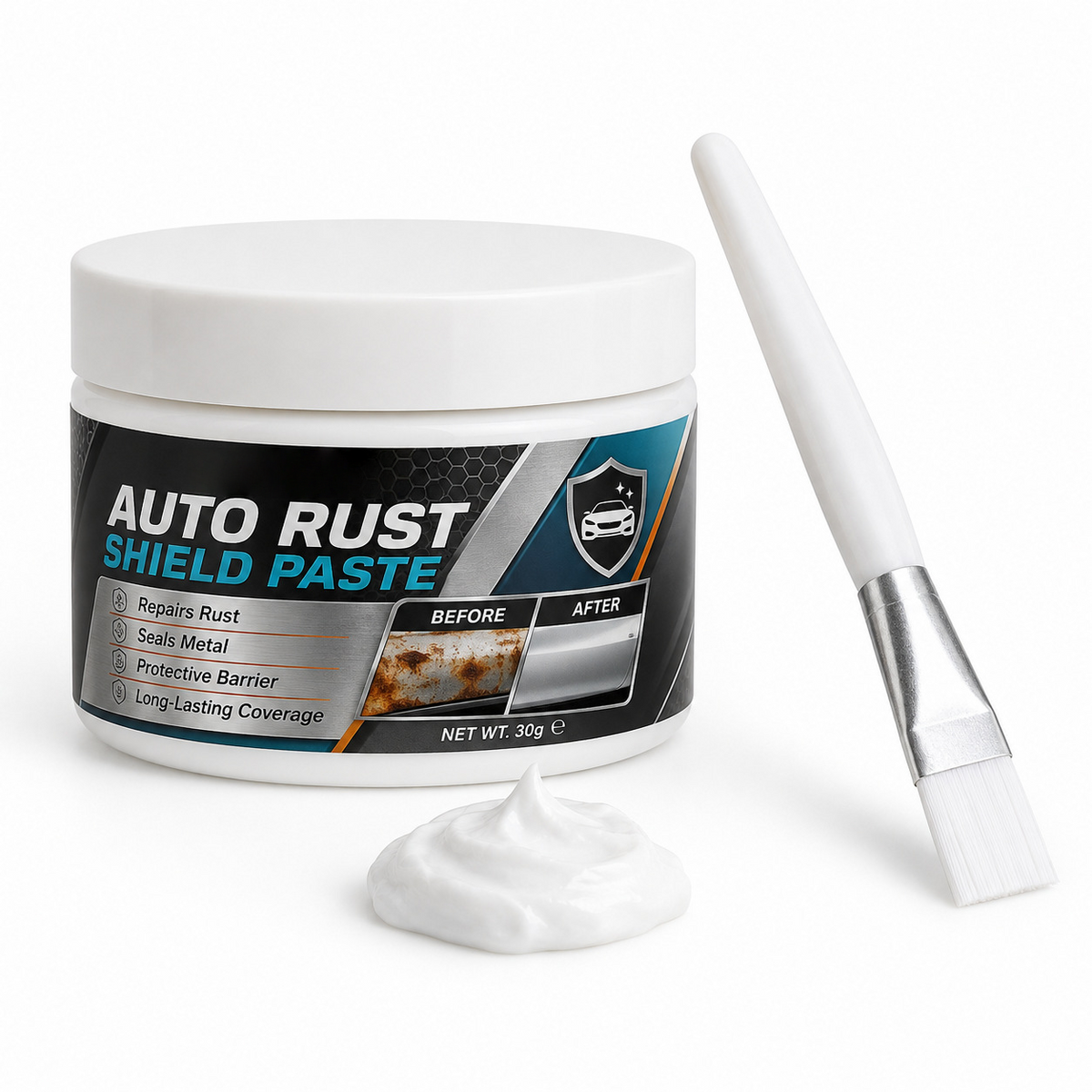 🚗🛡️Car Metal Rust Repair Paste‑ Auto Rust Shield Anti‑Corrosion Restoration Cream, Long‑Lasting Protective Barrier for Car Metal Surfaces