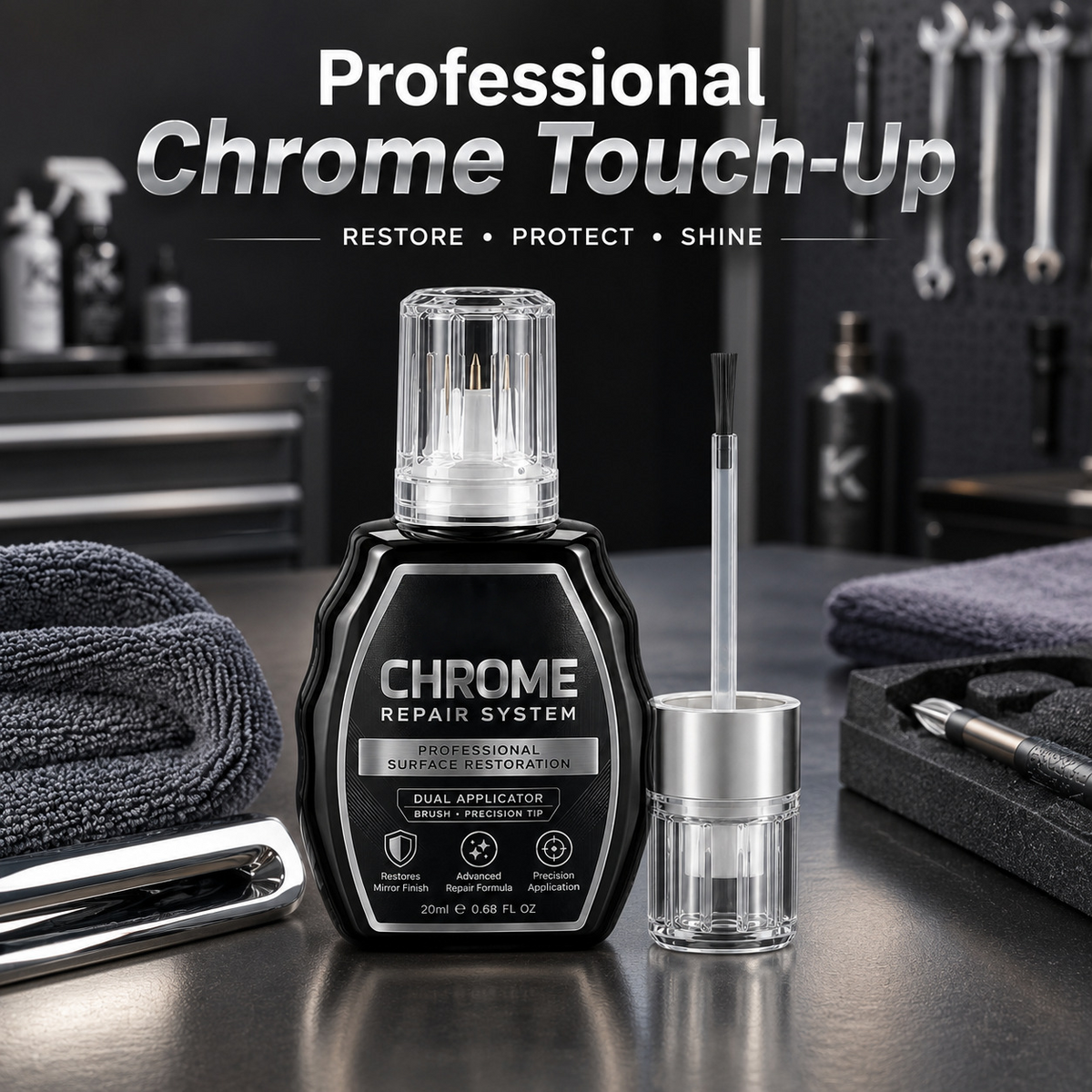 Professional Chrome Repair Pen| Professional Metal Chrome Touch-Up Liquid